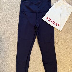 Left on Friday Sports & Rec Tights (Navy) Large